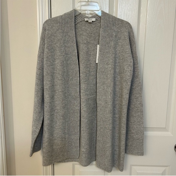 Vince Wool & Cashmere Cardigan in Heather Beige - Picture 3 of 8